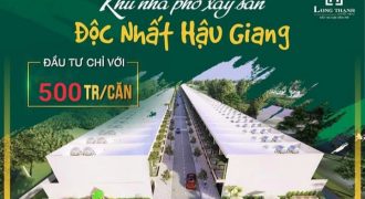 HOT!!!BÁN CĂN SHOPHOUSE 1 TRỆT/1 LẦU MẶT TIỀN QL1A LIỀN KỀ CHỢ CÁI TẮC-HẬU GIANG