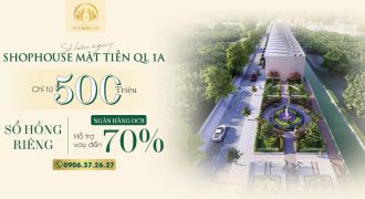 NHÀ PHỐ 1 TRỆT 1 LẦU HOÀN THIỆN MẶT TIỀN QL1A, GIÁ CHỈ 500TR